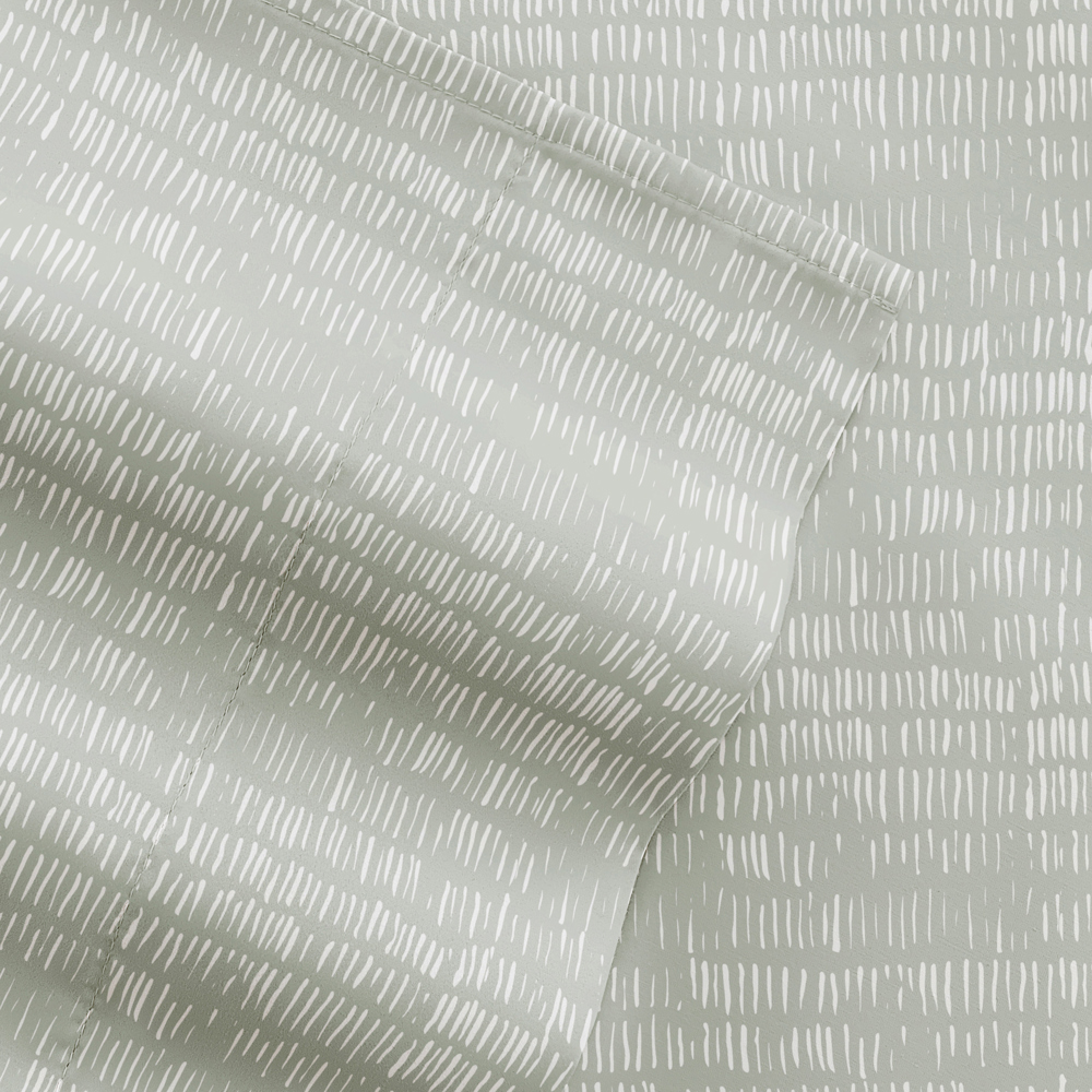 Patterned Ultra-Soft Bed Sheet Set - Soft Lines