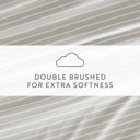 California King Distressed Awning Stripe Light Gray Patterned Ultra-Soft Bed Sheet Set - Soft Lines