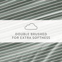 Full/Double Distressed Awning Stripe Eucalyptus Patterned Ultra-Soft Bed Sheet Set - Soft Lines