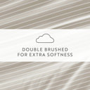 Full/Double Distressed Awning Stripe Natural Patterned Ultra-Soft Bed Sheet Set - Soft Lines