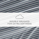 Full/Double Distressed Awning Stripe Stone Patterned Ultra-Soft Bed Sheet Set - Soft Lines