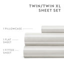 Twin Distressed Awning Stripe Light Gray Patterned Ultra-Soft Bed Sheet Set - Soft Lines