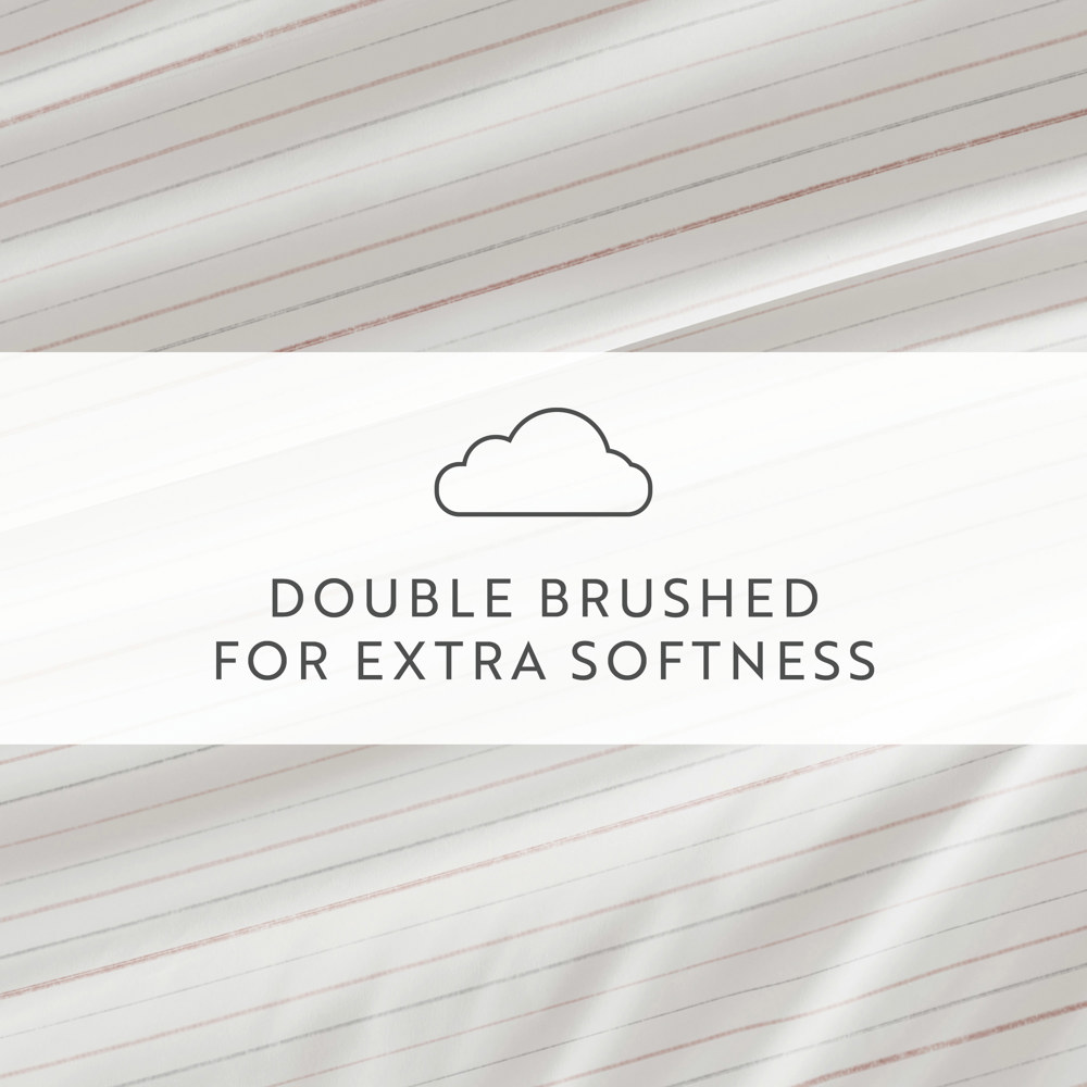 Patterned Ultra-Soft Bed Sheet Set - Soft Lines