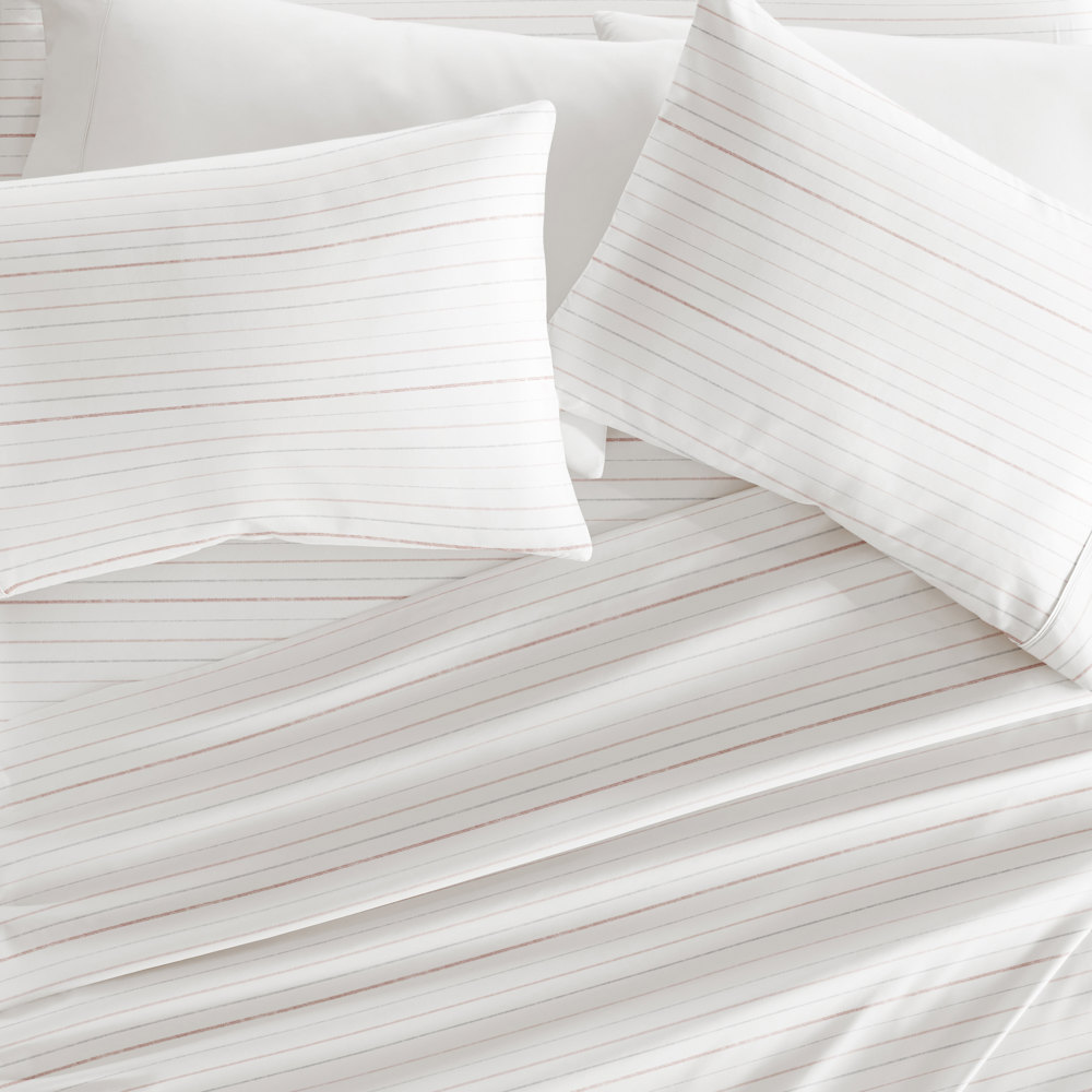 Patterned Ultra-Soft Bed Sheet Set - Soft Lines