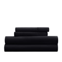 California King Black Essential Colors Microfiber Bed Sheet Set