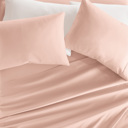 California King Blush Essential Colors Microfiber Bed Sheet Set