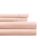 California King Blush Essential Colors Microfiber Bed Sheet Set