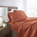 California King Clay Essential Colors Microfiber Bed Sheet Set