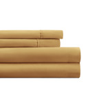 California King Gold Essential Colors Microfiber Bed Sheet Set