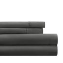 California King Gray Essential Colors Microfiber Bed Sheet Set