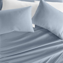 California King Light Blue Essential Colors Microfiber Bed Sheet Set