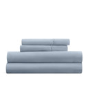 California King Light Blue Essential Colors Microfiber Bed Sheet Set