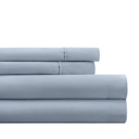 California King Light Blue Essential Colors Microfiber Bed Sheet Set