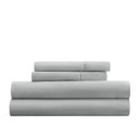 California King Light Gray Essential Colors Microfiber Bed Sheet Set