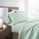 California King Mint Essential Colors Microfiber Bed Sheet Set