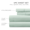 California King Mint Essential Colors Microfiber Bed Sheet Set