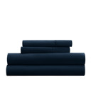 California King Navy Essential Colors Microfiber Bed Sheet Set