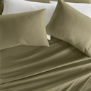 California King Sage Essential Colors Microfiber Bed Sheet Set