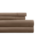 California King Taupe Essential Colors Microfiber Bed Sheet Set