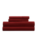 Full/Double Burgundy Essential Colors Microfiber Bed Sheet Set