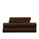 Full/Double Chocolate Essential Colors Microfiber Bed Sheet Set