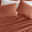 Full/Double Clay Essential Colors Microfiber Bed Sheet Set