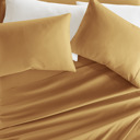 Full/Double Gold Essential Colors Microfiber Bed Sheet Set