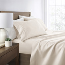 Full/Double Ivory Essential Colors Microfiber Bed Sheet Set