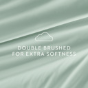 Full/Double Mint Essential Colors Microfiber Bed Sheet Set