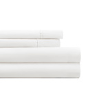 Full/Double White Essential Colors Microfiber Bed Sheet Set