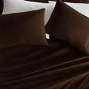 King Chocolate Essential Colors Microfiber Bed Sheet Set