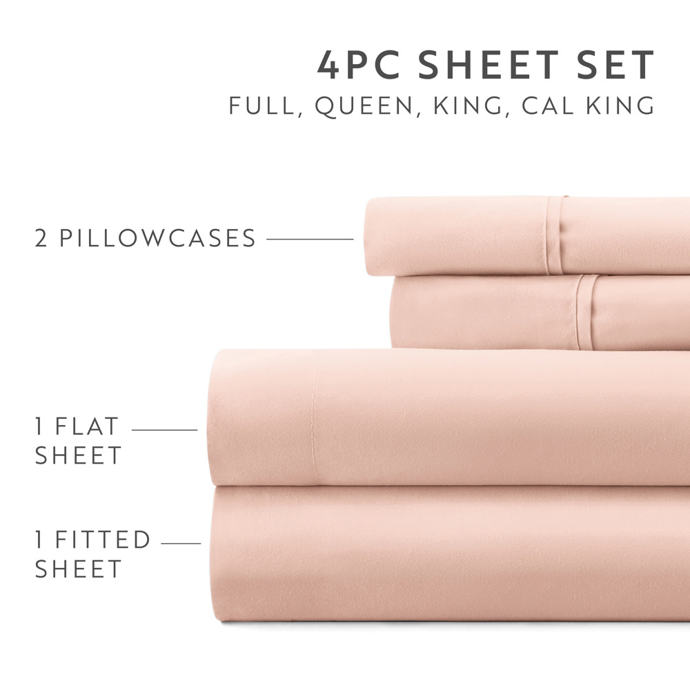 Essential Colors Microfiber Bed Sheet Set