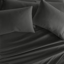 California King Gray Essential Colors Microfiber Bed Sheet Set with Extra Pillowcases