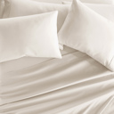 California King Ivory Essential Colors Microfiber Bed Sheet Set with Extra Pillowcases