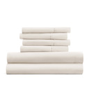 California King Ivory Essential Colors Microfiber Bed Sheet Set with Extra Pillowcases