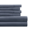 California King Stone Essential Colors Microfiber Bed Sheet Set with Extra Pillowcases