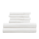 California King White Essential Colors Microfiber Bed Sheet Set with Extra Pillowcases