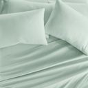 Full/Double Mint Essential Colors Microfiber Bed Sheet Set with Extra Pillowcases