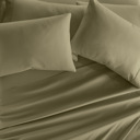 Full/Double Sage Essential Colors Microfiber Bed Sheet Set with Extra Pillowcases