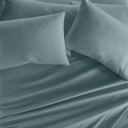 Queen Ocean Essential Colors Microfiber Bed Sheet Set with Extra Pillowcases