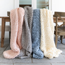  Throw Blanket Chunky Hand-Knit Oversized