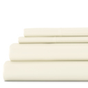 California King Ivory 100% Rayon From Bamboo Silky Soft Sheet Set