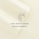 California King Ivory 100% Rayon From Bamboo Silky Soft Sheet Set