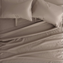 California King Taupe 100% Rayon From Bamboo Silky Soft Sheet Set