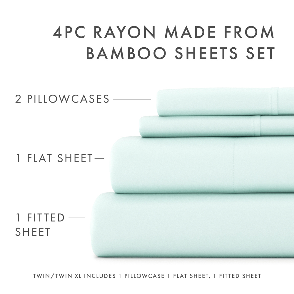 100% Rayon From Bamboo Silky Soft Sheet Set