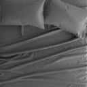 Full/Double Gray 100% Rayon From Bamboo Silky Soft Sheet Set