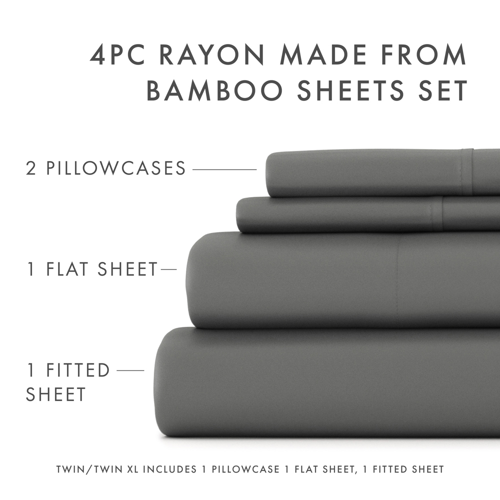 100% Rayon From Bamboo Silky Soft Sheet Set