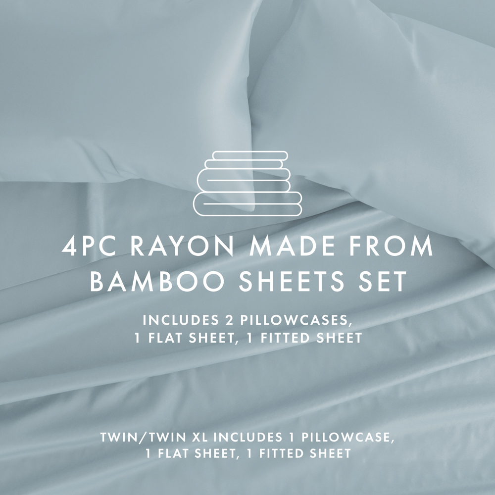 100% Rayon From Bamboo Silky Soft Sheet Set