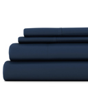 Full/Double Navy 100% Rayon From Bamboo Silky Soft Sheet Set