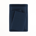 Full/Double Navy 100% Rayon From Bamboo Silky Soft Sheet Set